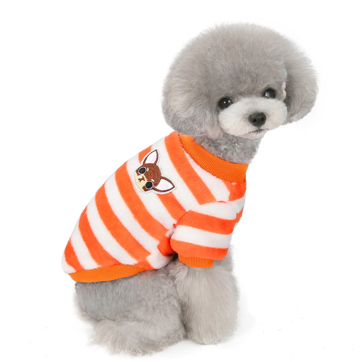 

Wholesale Pets Apparel Multicolor Stripe Flannel Pet Winter Clothes Dog Clothes Pets Apparel, Many colors