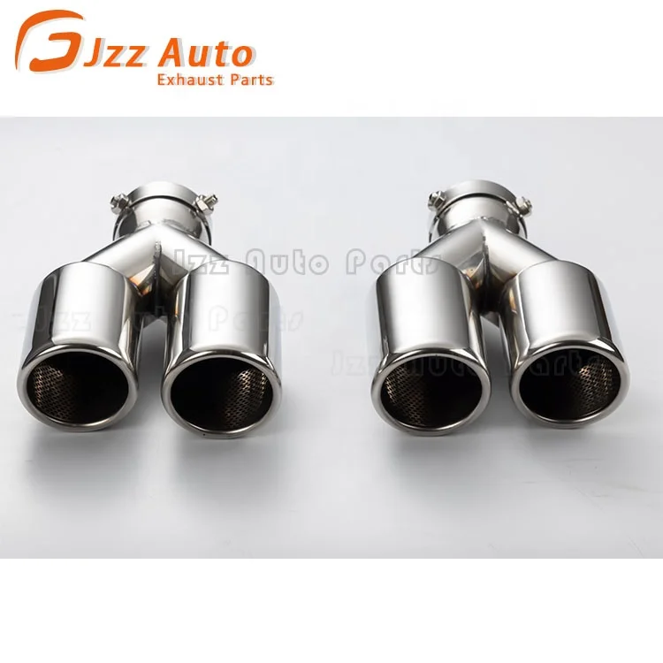 

JZZ 2.5" inlet car exhaust tip pipe stainless steel Dual exhaust tip