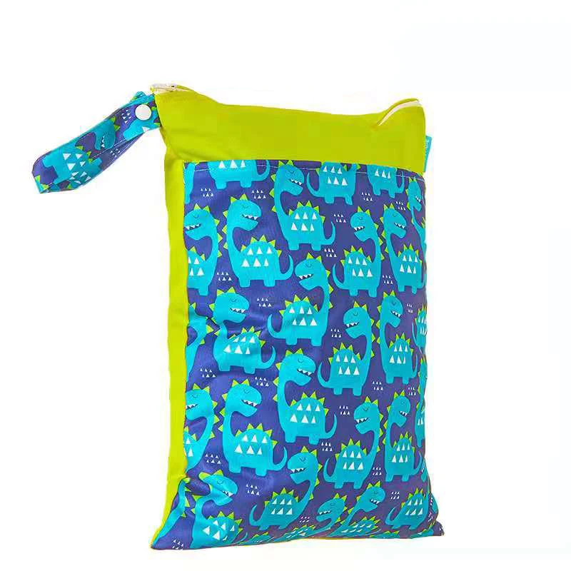 

Happyflute New Wet Bag Washable Reusable Cloth diaper Nappies Bags Waterproof Swim Sport Travel Carry bag Big Size 30*40cm, Customized color