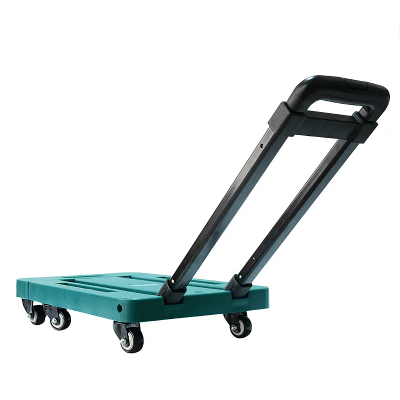 
Easy Moving 200 kgs 10cm Expandable Folding Luggage Hand Cart With 6 Universal Casters 