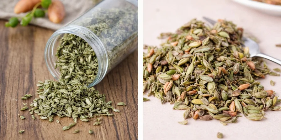 Infused oil with dried thyme and garlic