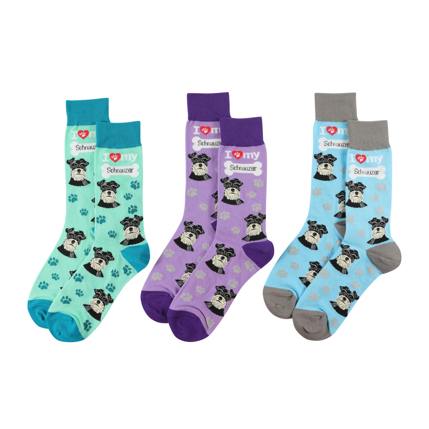 

Schnauzer socks Custom socks  custom logo Wholesale socks, Black & red & blue