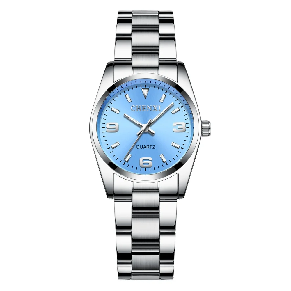 

2021 CHENXI 003 Luxury Style Men Women Watch Elegant Stainless Steel Quartz Clock Wristwatch For Lovers Couples Relogio Feminino, 4-colors