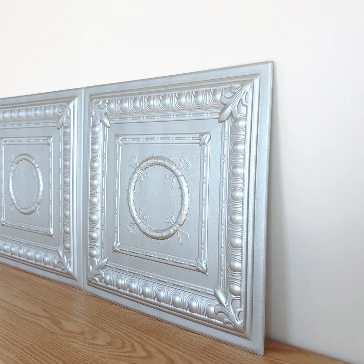 Banruo Low Price Decorative Silver Styrofoam Easy To Glue Ceiling Decor