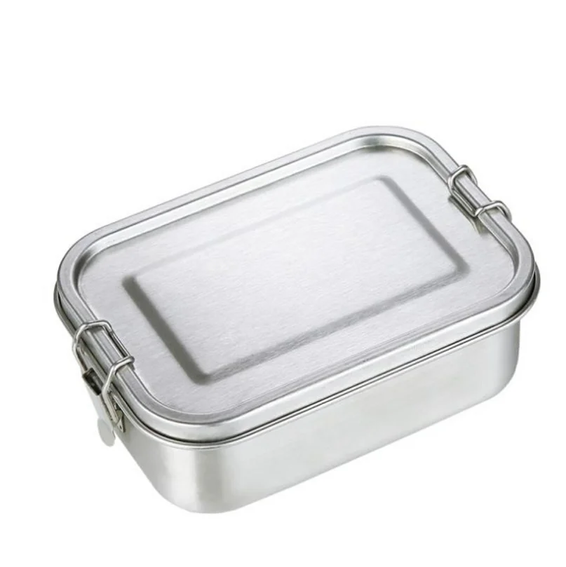 

1200ml wholesale Eco 304 stainless steel One compartment leak proof lunch box