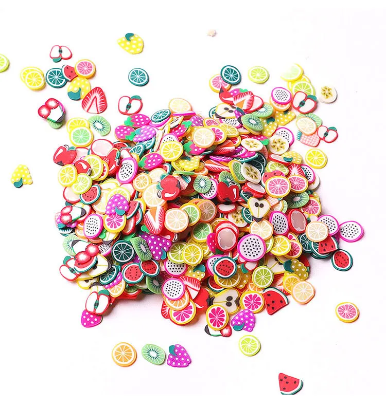 

Manicure ornaments, soft pottery fruit slice, feather slice, beauty patch, 1000pcs
