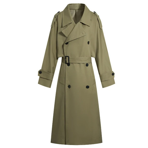 Double-breasted British Style Women trench coats autumn winter Wholesale Ladies trendy Trench coats
