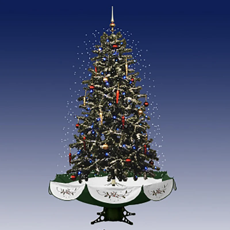 Christmas Decoration 74'' Musical Snowing Artificial Christmas Tree
