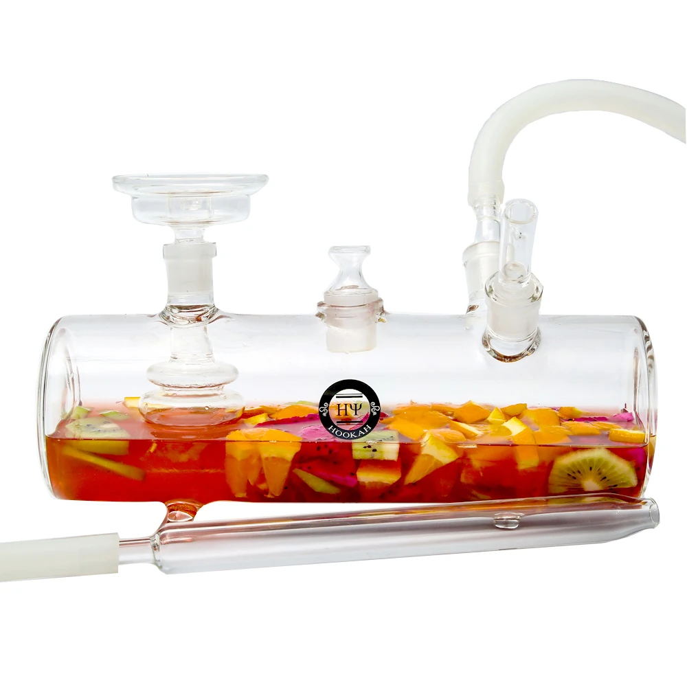 2019 new design glass hookah table shisha fruit ice chicha narguile