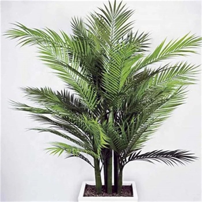 

Hourpark Anti-UV garden decoration Artificial green plastic palm tree with rich texture for outdoor