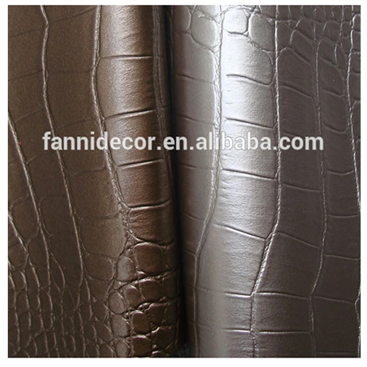 Crocodile Skin Sofa Leather Fabric Crocodile Synthetic Leather Fabric For Sofa Upholstery