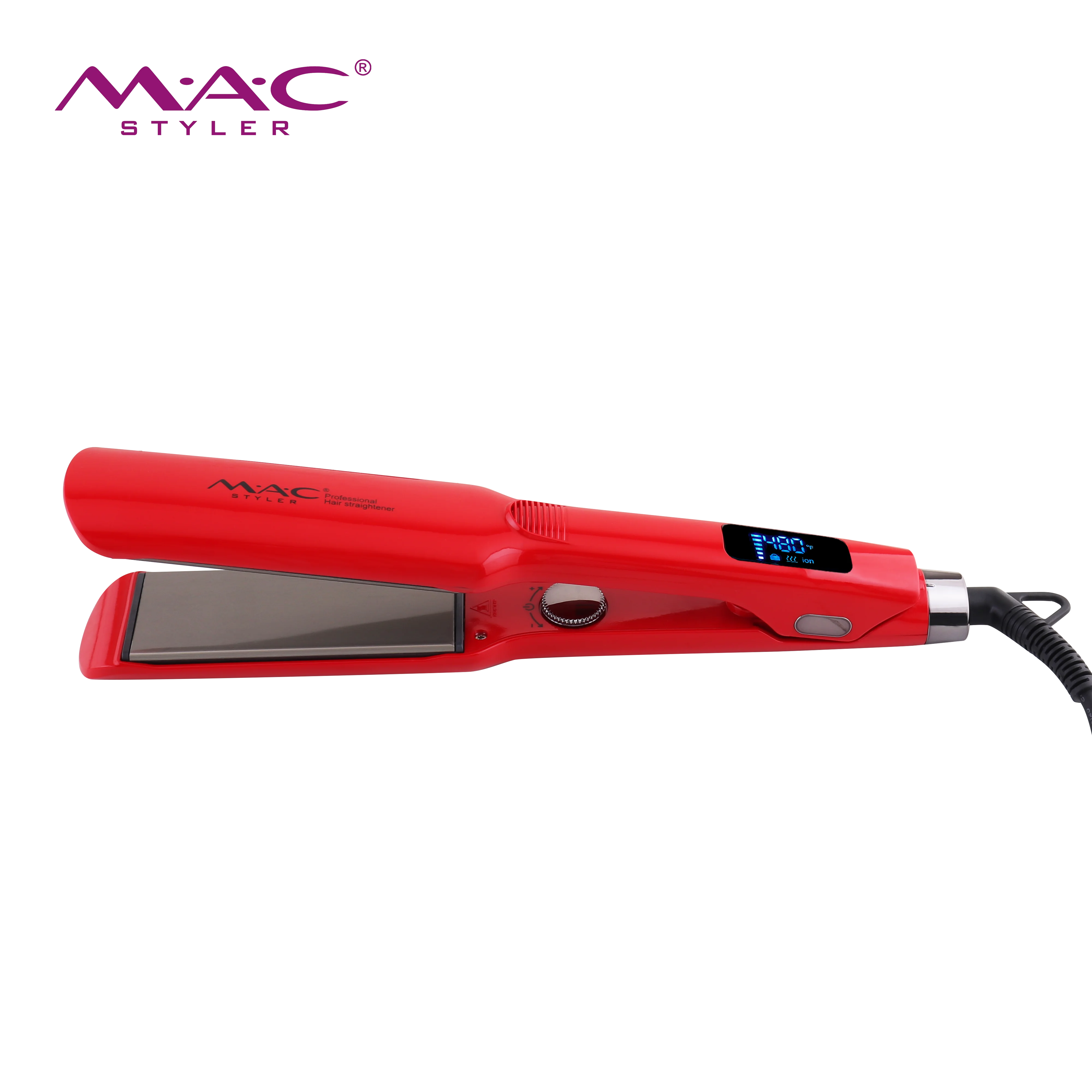 

New Arrival Custom Gorgeous Hair Straightener MCH Wide Plate 480F 250C Wholesale Titanium Flat Iron