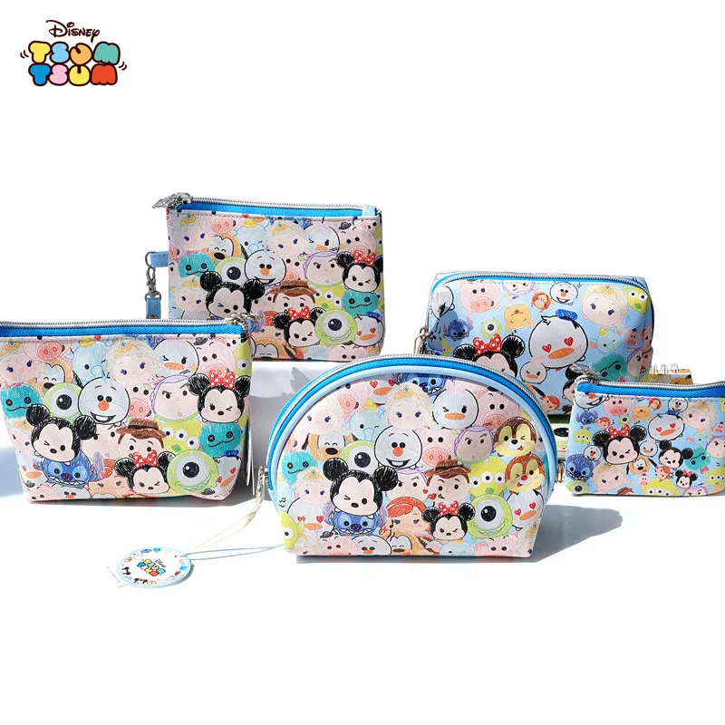 

Disney Pu Cosmetic Cartoon Cute Wash Bag Portable Travel Makeup Travel Bag Cosmetic