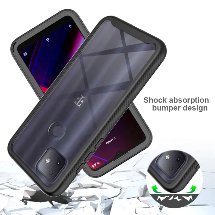

For T-Mobile Revvl 4 Clear Case, New Model Wholesale TPU PC Bumper Mobile Phone Case for T-Mobile Revvl 4+/5G, Multi colors