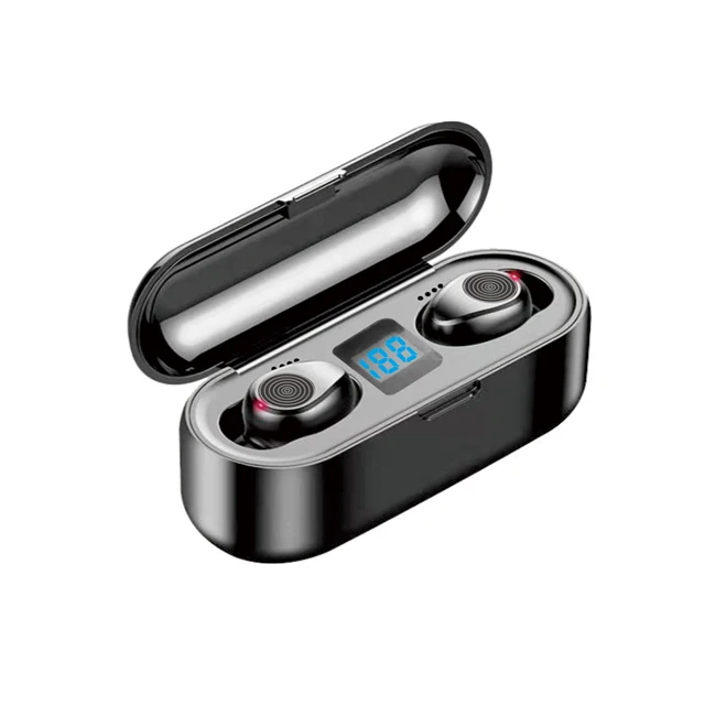 

TWS F9 with power display touch earbuds wireless 5.0 stereo in-ear earbuds headphone