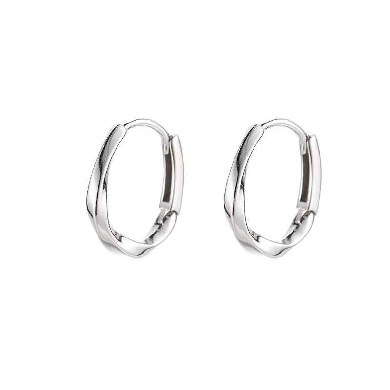 Factory Wholesale 2023 NEW Fashion Earring 925 Silver Hoop Custom Simple  Fashion Earring Jewelry Women
