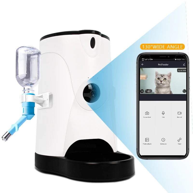 

Top Seller with water bottle Smart App Timed Automatic Pet Feeder Pet Dog Cat feeder smart pet Feeder