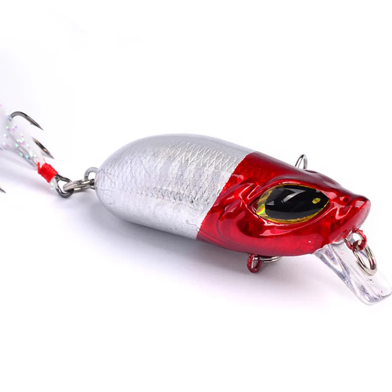 

7 Color Bronzing Painted Painting Series Knotty Fish 5.5cm Tilapia Plastic Hard Bionic Bait, 7 colors