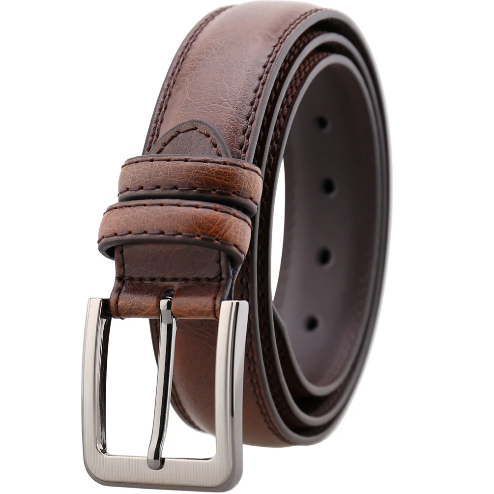 33mm Wide Alloy Prong Buckle Genuine Leather Belt For Men Many Colors ...