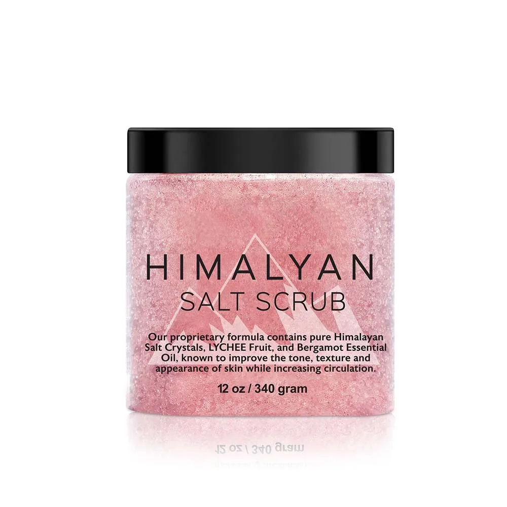 

Hot product 2021 body scrub private label exfolianting whitening moisturizing brightening vegan himalayan salt body scrub