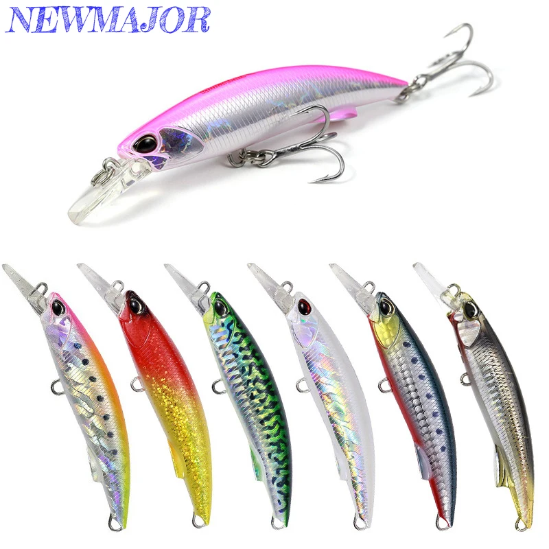 

NEWMAJOR Wholesale 92mm 40g 10 Colors sinking minnow lure for Stream trout bass lure