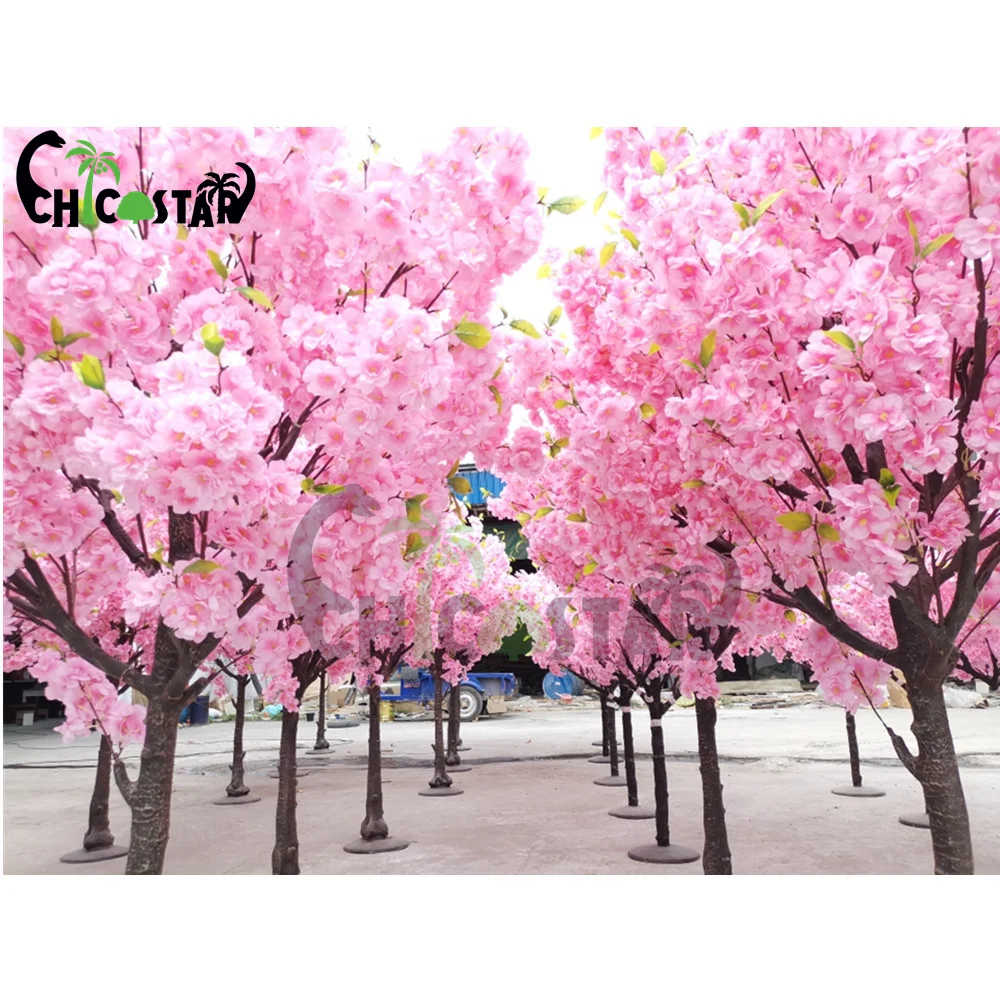 

wedding table centerpieces pink artificial cherry blossom tree/artificial wedding tree, Pink(can be customization)