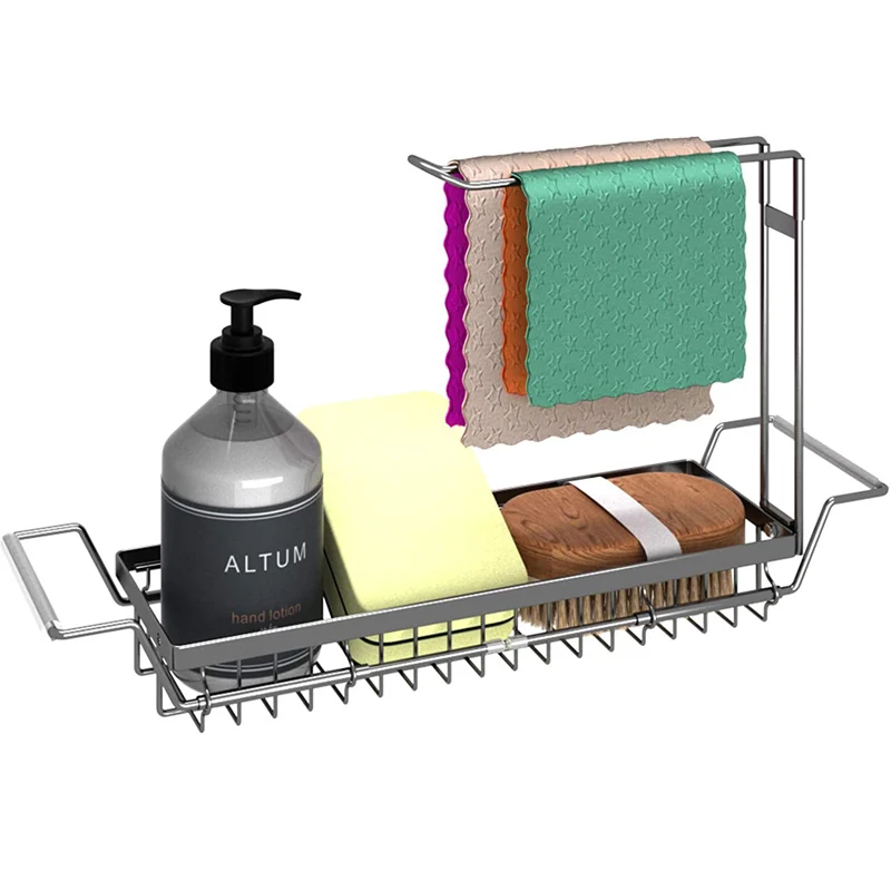 

Freestanding Countertop Kitchen Over The Sink Hand Towel Storage Rack