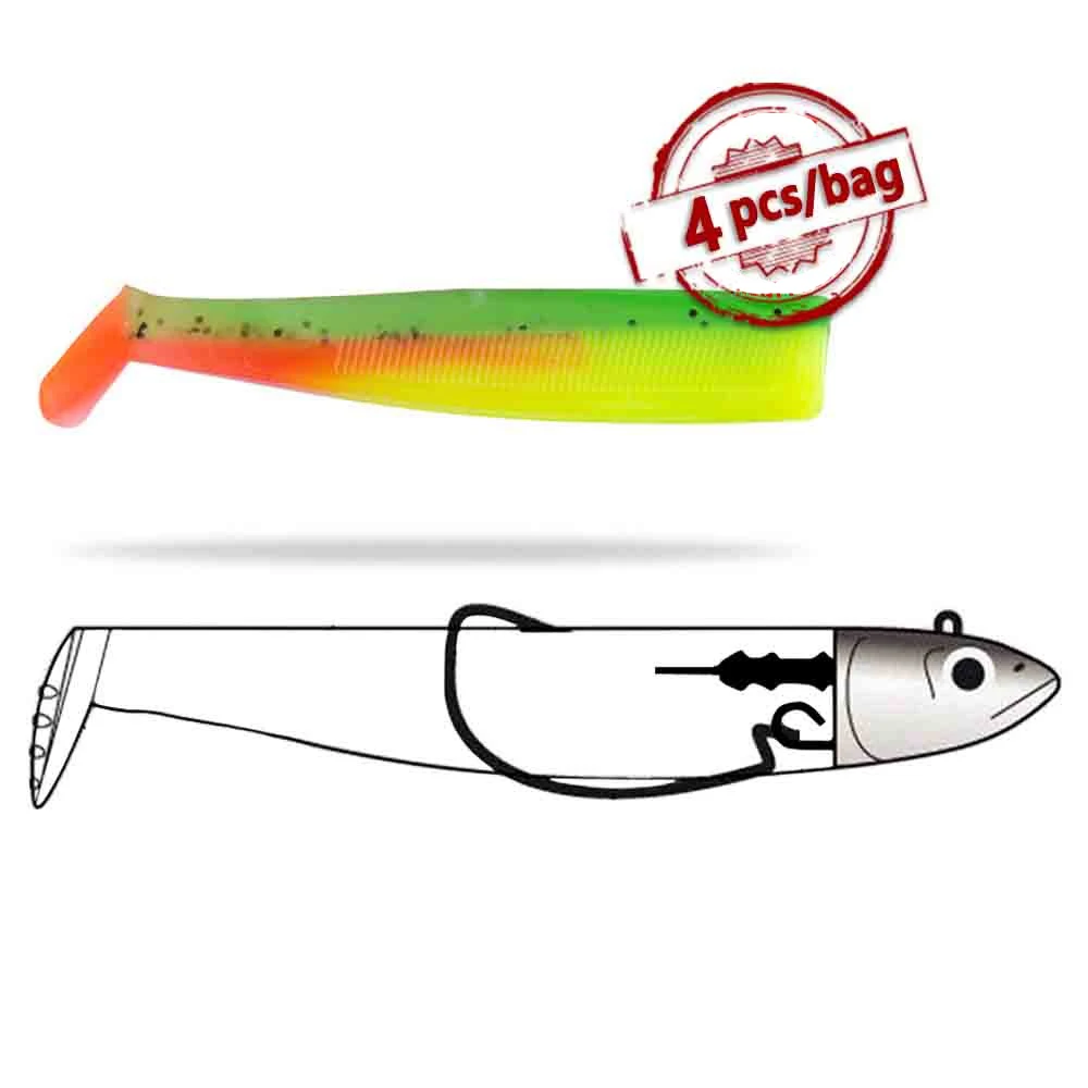 

Wholesale Plastic Fishing Lure Soft Bait Shad black minnow Silicone body soft Lure