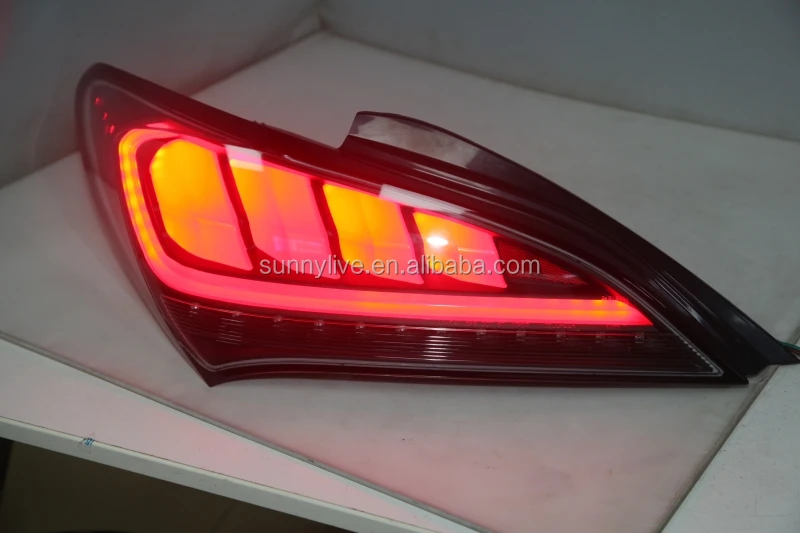 Full led rear light For Genesis Coupe 2009-2011 red  lens JY For Hyundai