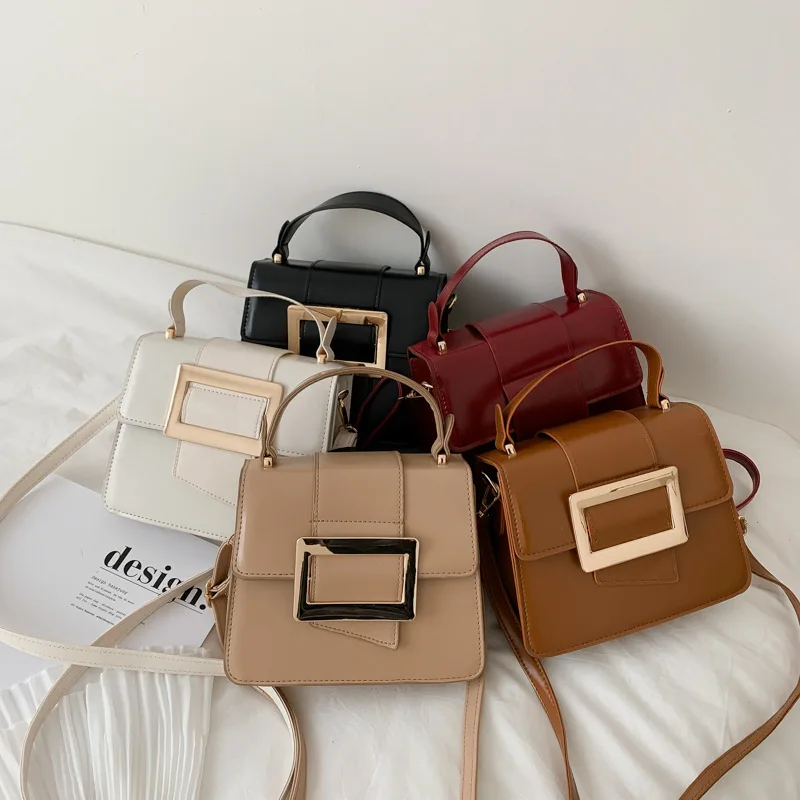 

Women's shoulder bag simple casual bag small square handbag fashion messenger pu bag