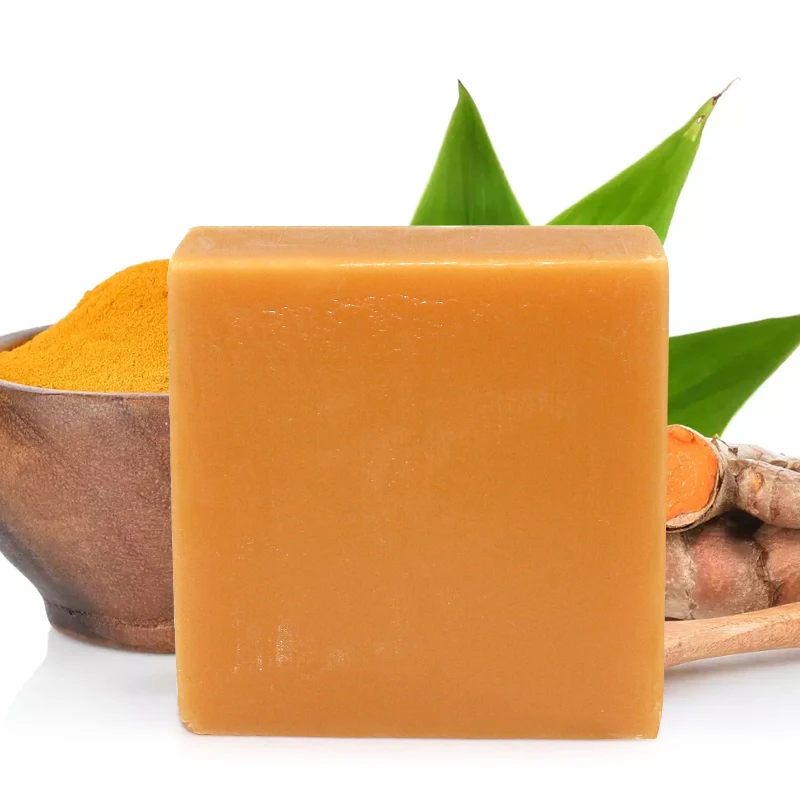 

Manufacturer Private Label Natural Organic Tumeric Handmade Anti Acne Herbal Tumeric Soap For Skin Whitening