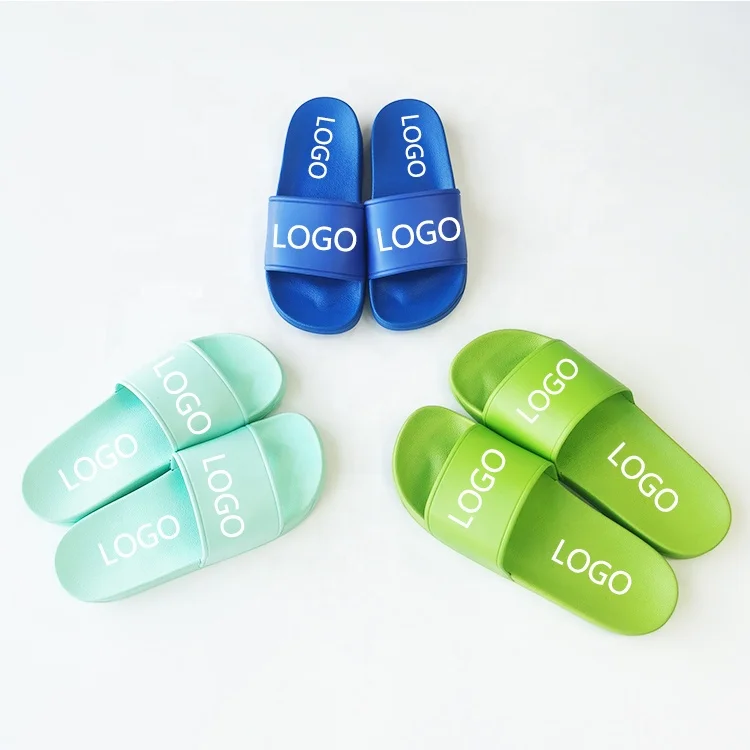 New Style Woman Unisex Sliders Custom Outdoor Lady Slides PVC House Logo Slipper Footwear Custom Slippers for Women
