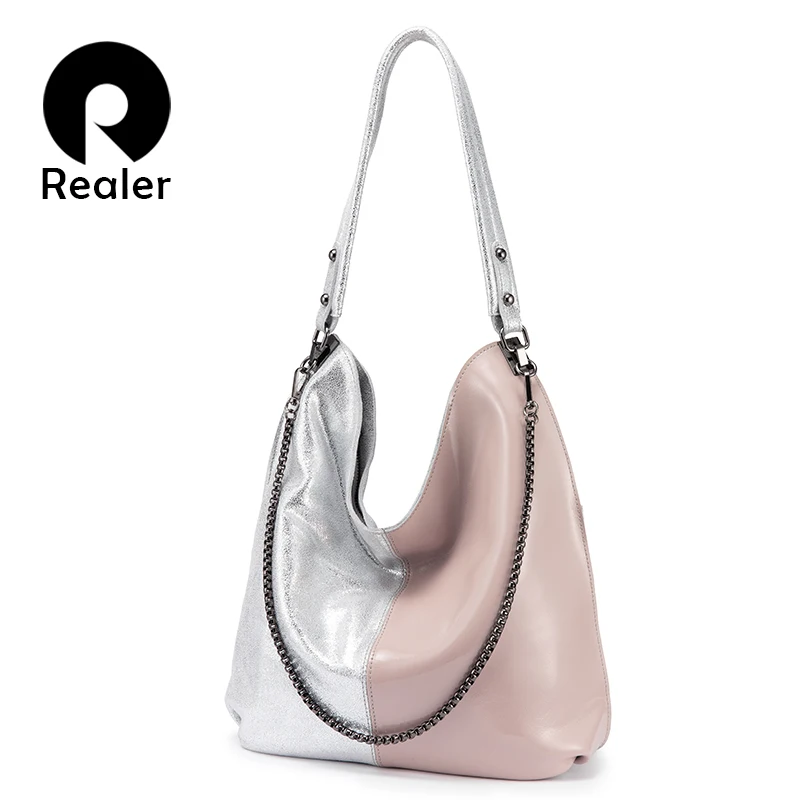 

Realer dropshipping Boutiques women high quality ladies crossbody bags shoulder bags casual ladies genuine leather handbags, Rich colors