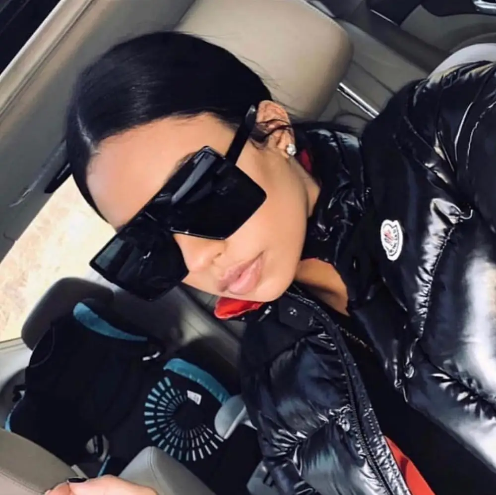 

2021 new lady trend fashion ins hot-selling net red sunglasses sunglasses street shooting big box ladies goggle sunglasses, Picture shows