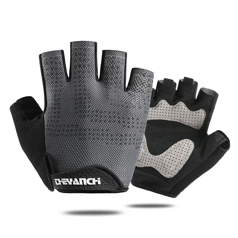

Both men and women non slip cycling half finger bicycle gloves
