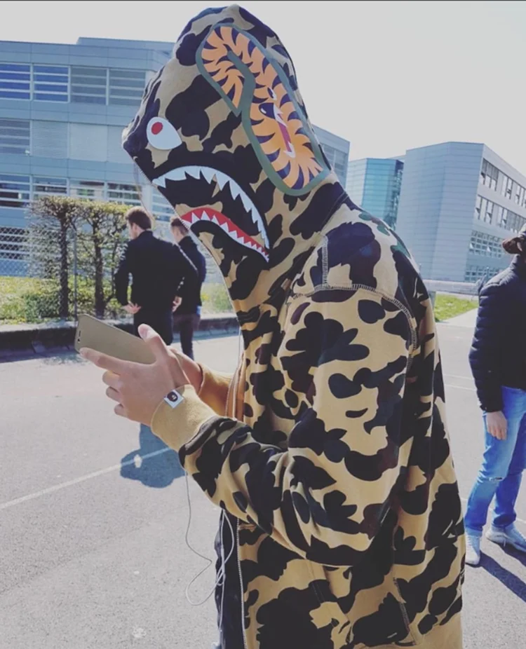 

Bape Shark Hoodie Camouflage Cotton Supplier Polyester Sweatshirt Custom Logo Men's Hoodies, Picture