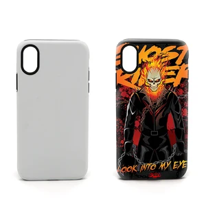 3D 2 1 TPU Sublimation Phone Case iPhone X