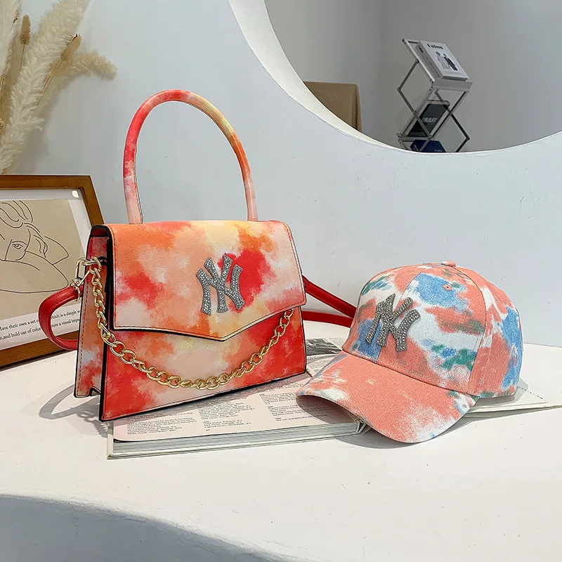 

2021 New Lady Summer bag Hat Set Fashion Luxury Handbags For Women, Customized color