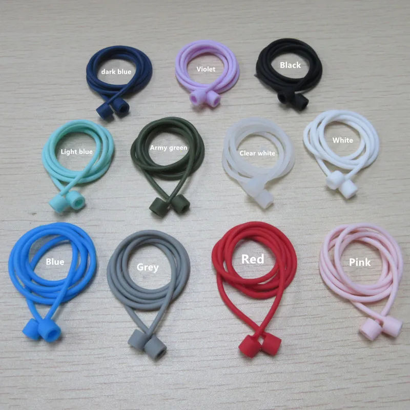 

Earphone Anti-lost Straps Headset Loop String Rope Silicone Headphone Cable Cord for AirPods, Multicolors options