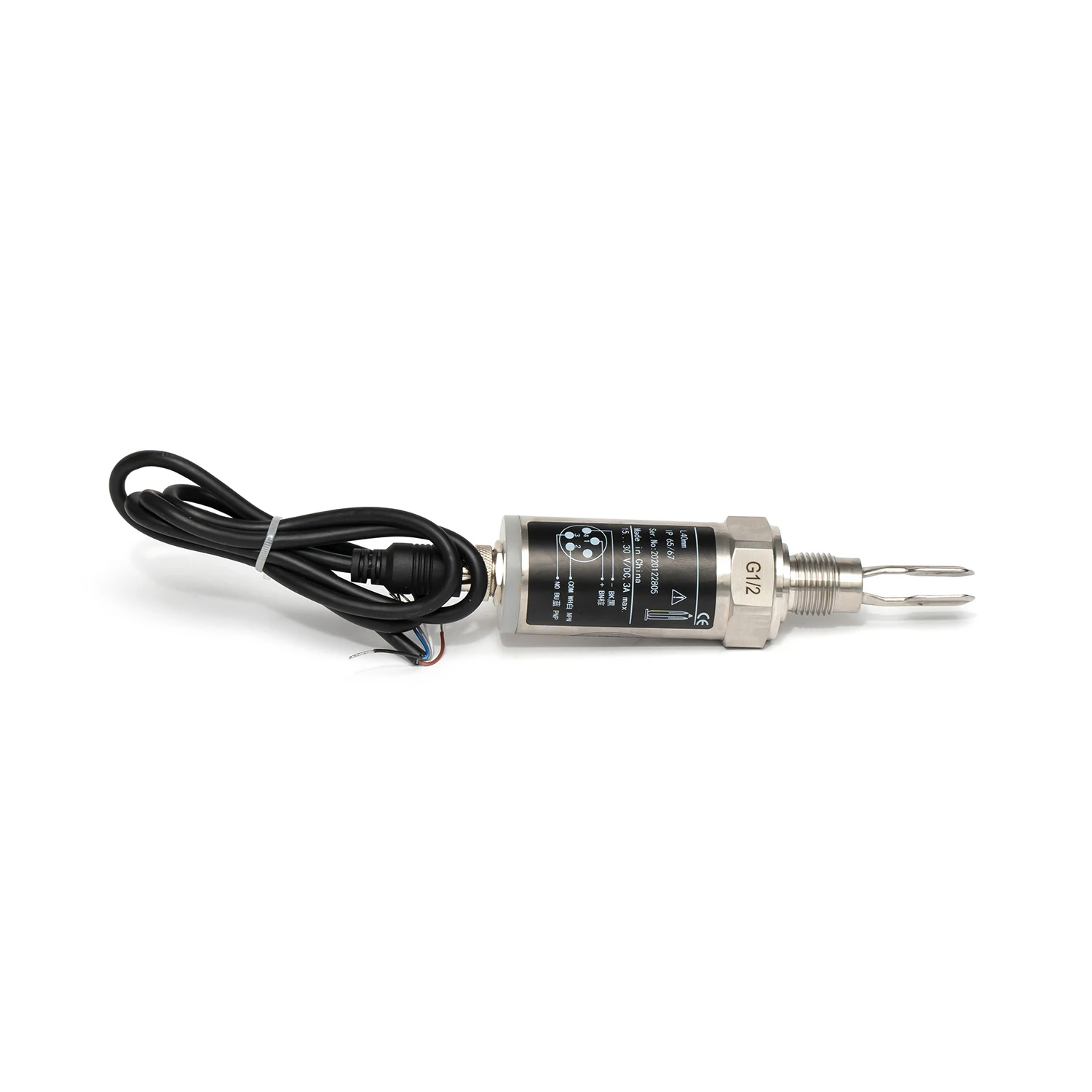 

Small tuning fork liquid level switch short fork valve connector PNP output