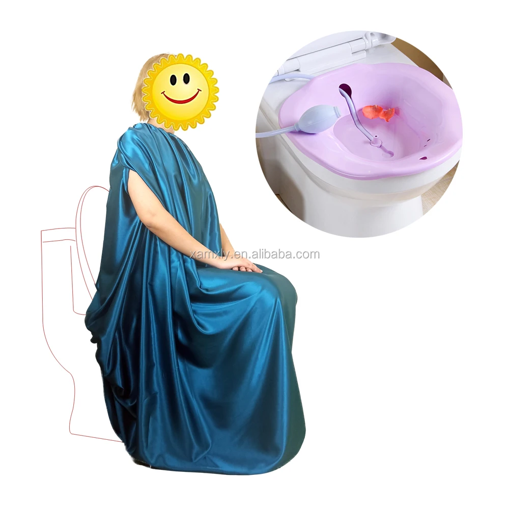 

Customized yoni steam gowns, long yoni steam seat gown,yoni steam gown for women, Pink,gloden, peacock blue,purple