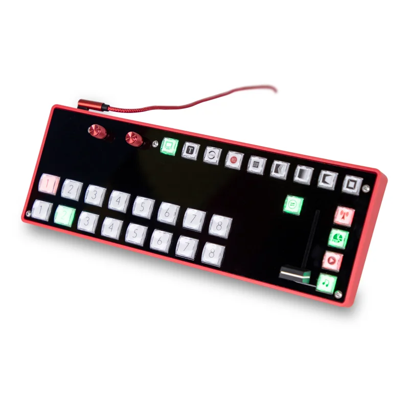 

TYSTVideo TYST VMIX mini Switchboard Video switcher Type-C interface For Live broadcast Stream OBS MSHOW Video Audio Board