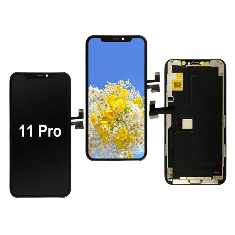 

Free Shipping Replacement LCD Display Screen Digitizer Assembly Sets for IPhone 11 pro , Mobile Phone Spare Parts 11 pro, Black/white