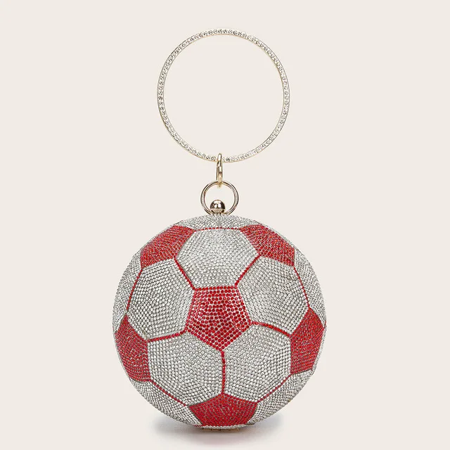 

Raymons Wholesale Luxury Designer Lady Hand Purse Wedding Crystal Ball Silver Party Bags Round Design Women Evening Bag, 6 colors