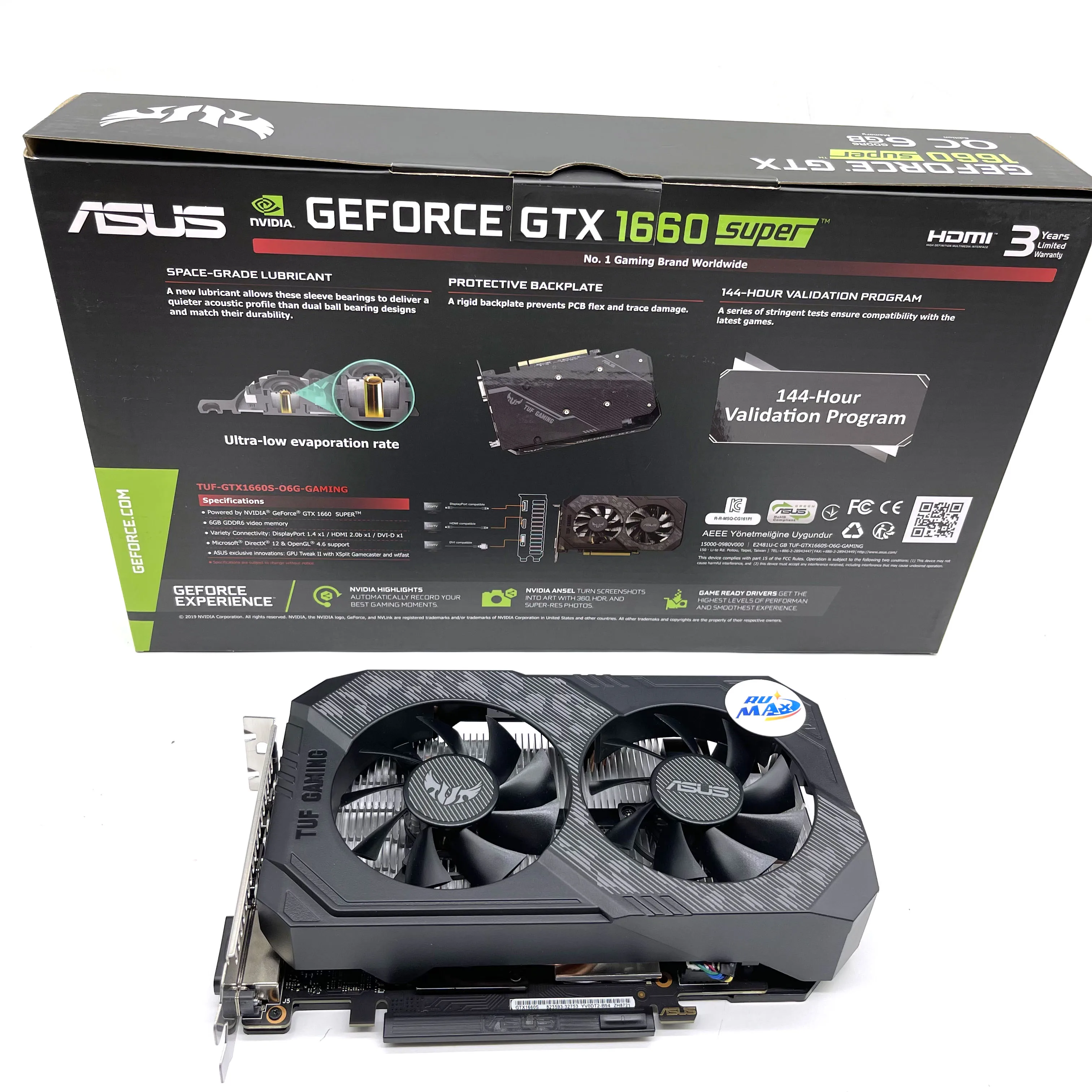 

AUSU TUF Gaming 1660S Super 6GB Video Graphics Cards for Gaming and Mining