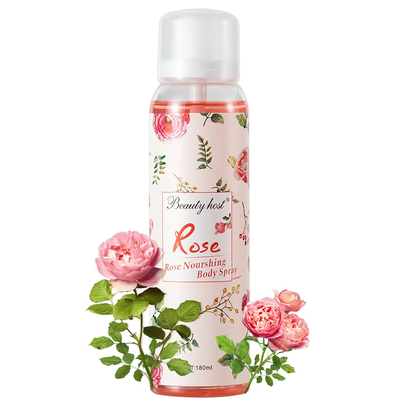 

Hot selling cosmetics wholesale rose flower perfume body spray and fragrance mist for moisturizing hydrating body skin