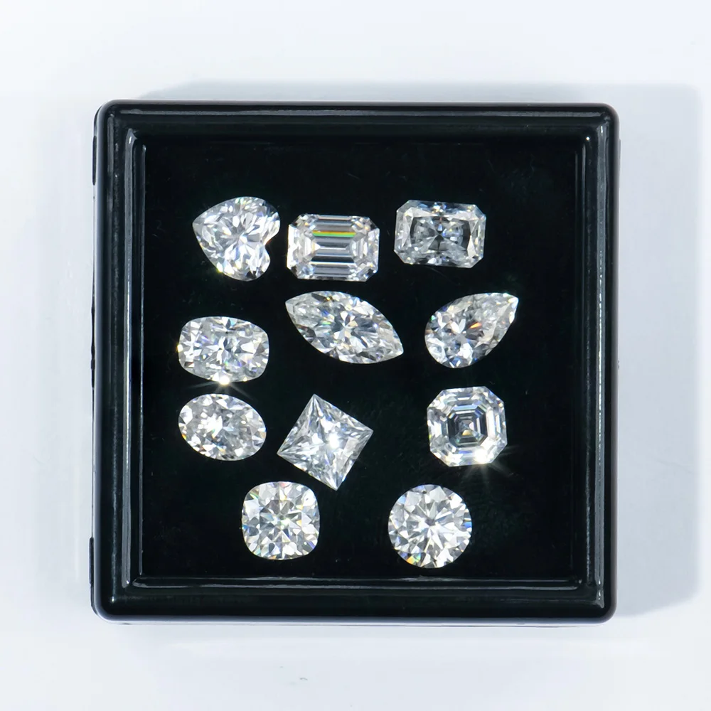 Whzhou Wholesale Bulk Gra Vvs White Round Marquise Oval Cushion Radiant Cut Moissanite Diamond Loose Stone with Certificate
