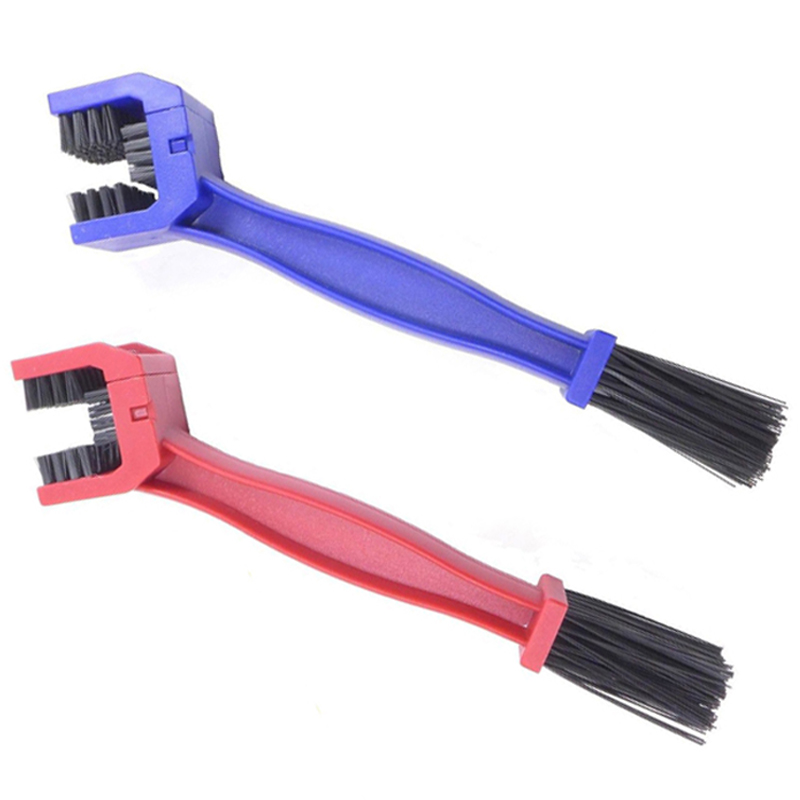 

Cheap bike chain clean brush plastic bicycle motorcycle chain cleaner chain brush, Blue red