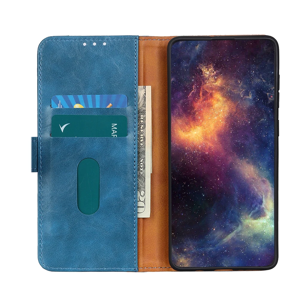 

Bison pattern PU Leather Flip Wallet Case For OPPO REALME 8/ 8 PRO With Stand Card Slots, As pictures