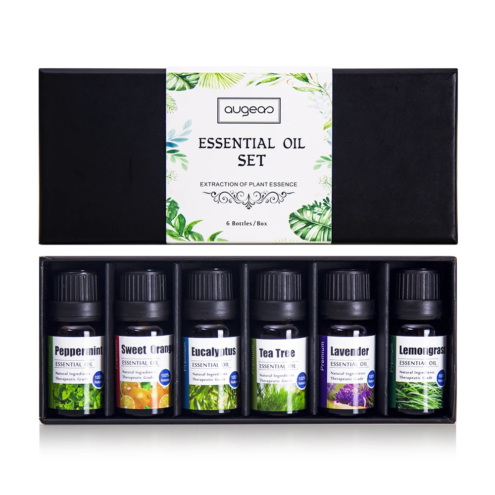 

Essential Oil Set 100% Aroma Diffusers Massage Aromatherapy Candle Organic Natural Essential Oils